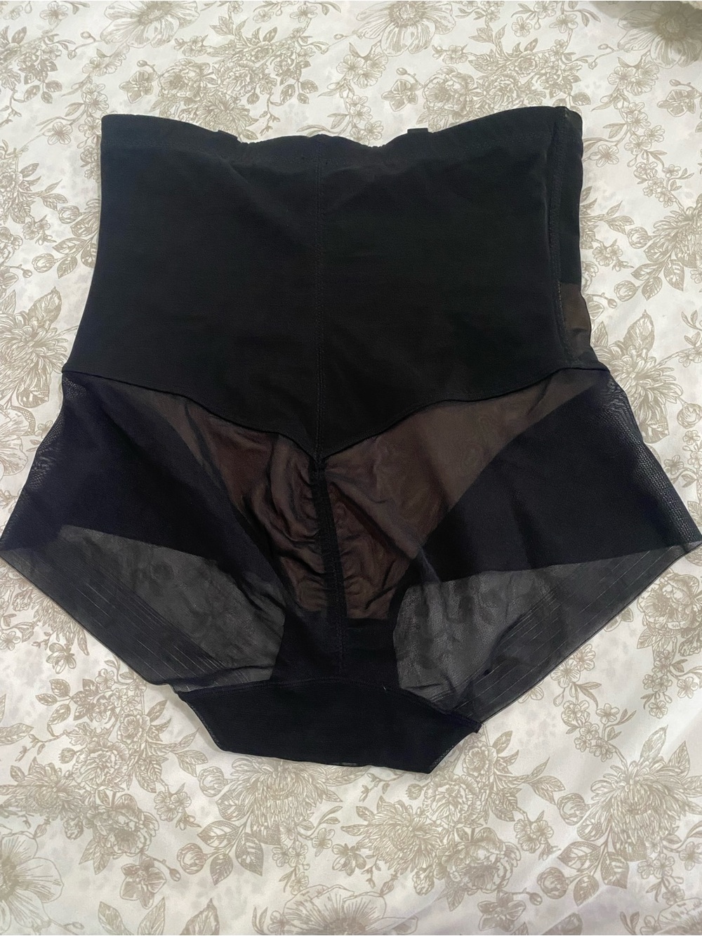 Honeylove Black High-Waist Shaping Briefs with Mesh Panels